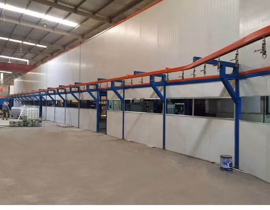 Full Automatic Spraying Line Electrostatic Powder Coating Line for Electrical Appliance