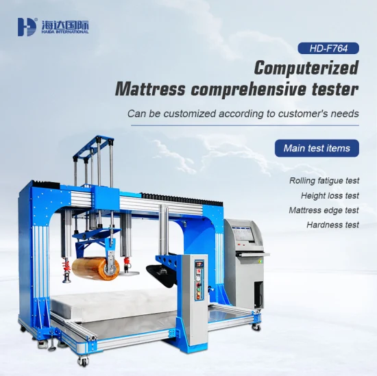 Tester completo della durabilità del rotolamento dei materassi della macchina per prove sui mobili